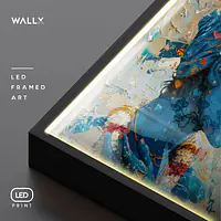 Radha Krishna Romantic Love Serene Vivid LED Framed Wall Art - Master