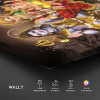 Shiv Parivar Brown Pooja Mandir Vivid Wall Art Acrylic - Master